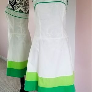 Alyn Paige New York Strapless A-line white dress
